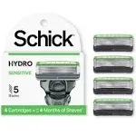 Schick Hydro 5 Sensitive Men's Razor Blade Refills - 8 count