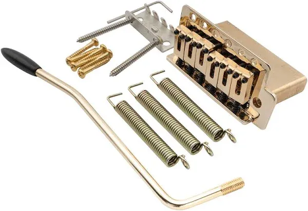 Musiclily Pro Gold 52.5mm Modern Tremolo Bridge Brass Block For Squier ST Guitar