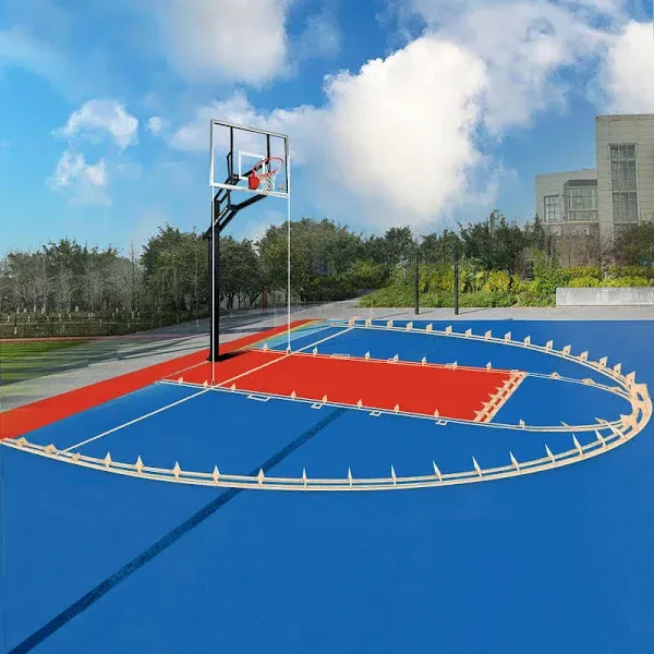 Brvclon Upgraded Basketball Court Stencil Kit