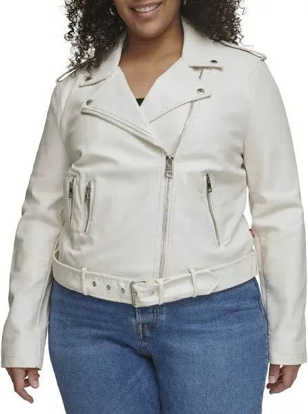 Levi's Women's Belted Faux Leather Moto Jacket