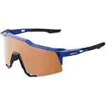 100% Speedcraft Sunglasses Gloss Cobalt Blue; HiPER Copper Mirror