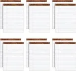 8.5 x 11 3/4 Legal Pads, 12 Pack, The Legal Pad Brand, Wide Ruled, White Pape...