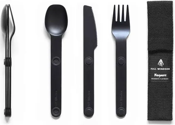 Full Windsor - Magware Magnetic Flatware Single Set - Black