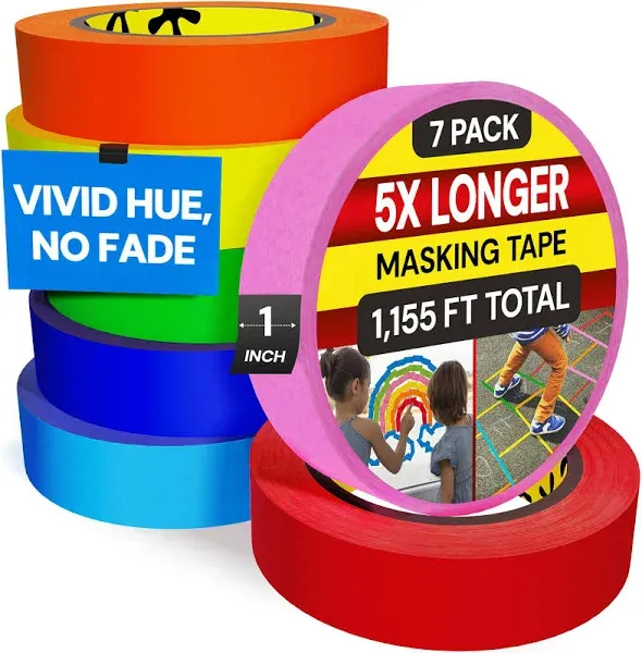 Vibrant Colo Colored Masking Tape