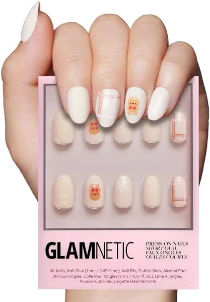 Glamnetic Gingerbread Knit Press-On Nails