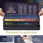 120 Piece Castle Gold Edition Colored Pencil Set in Display Tin