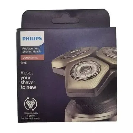 Genuine Philips Norelco SH91/52 Replacement Shaving Heads for Shaver Series 9000