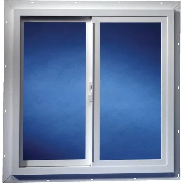 Duo-Corp Agriclass Double Slide Vinyl Tempered Utility Window