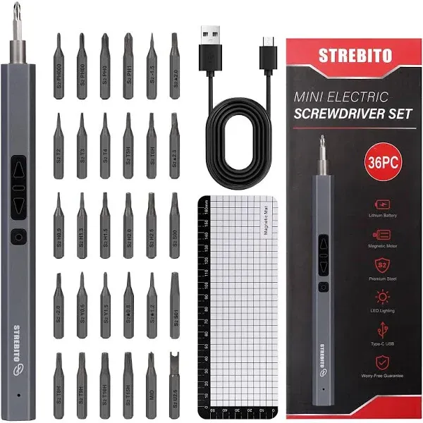 STREBITO Mini Electric Screwdriver Set