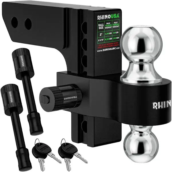 Rhino USA Adjustable Drop Hitch