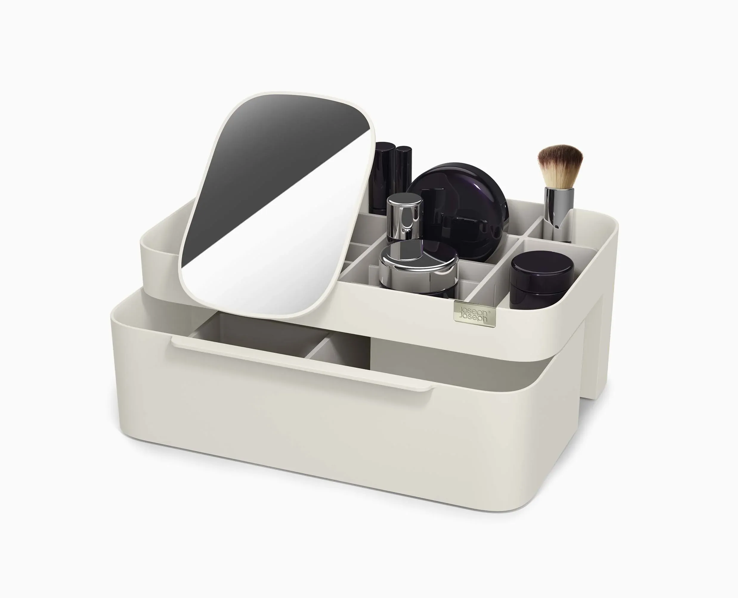 Joseph Joseph Viva Large Cosmetic Organiser with Removable Mirror Cream