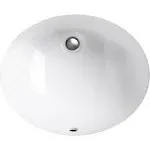 Kohler Caxton 17" Oval Undermount Bathroom Sink White