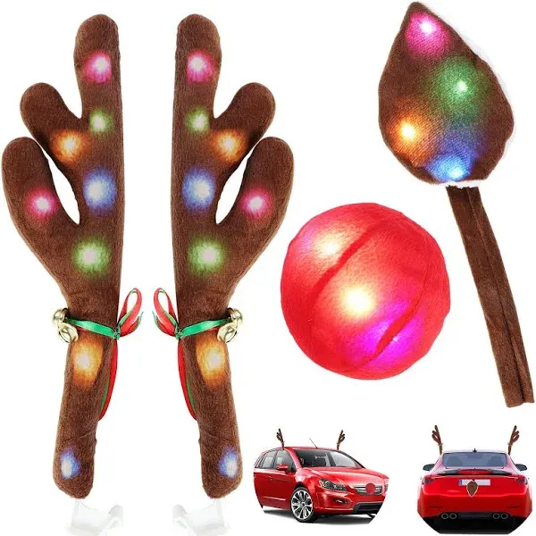 Reindeer Christmas Antlers Car Kit