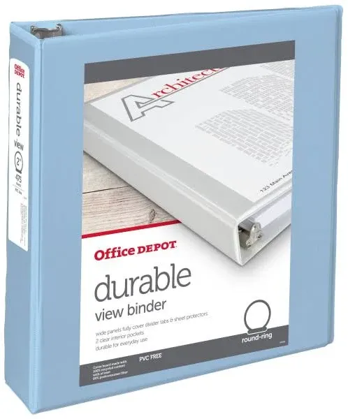 Office Depot Durable View 3-Ring Binder