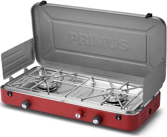 Primus Profile Portable 2-Burner Camping Stove | Perfect for Overlanding and Camping |Piezo Ignition for Easy Start, Black