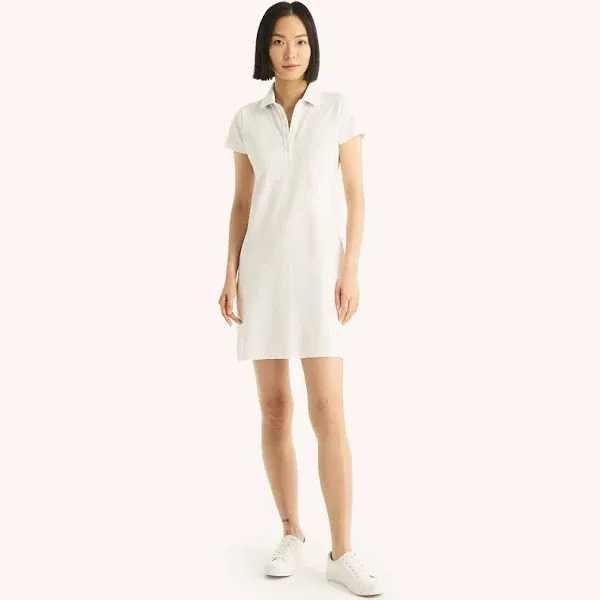 Nautica Women's Easy Classic Short Sleeve Stretch Cotton Polo Dress