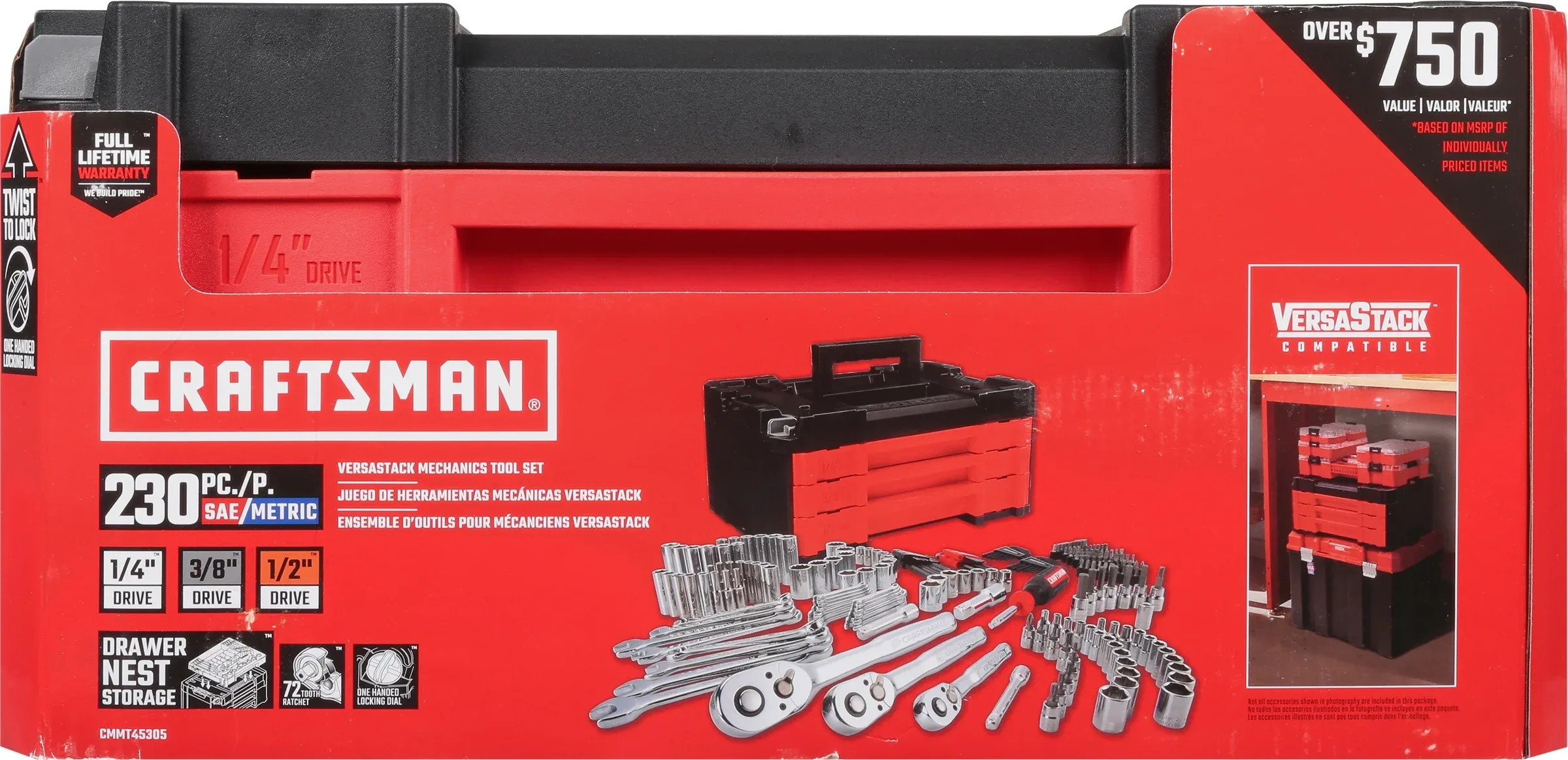 CRAFTSMAN Mechanics Tool Set 230-Piece