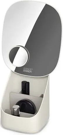 Joseph Joseph Viva Pedestal Mirror with Cosmetic Organiser