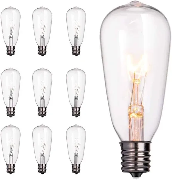 Zmleve 10-Pack Edison Light Bulbs