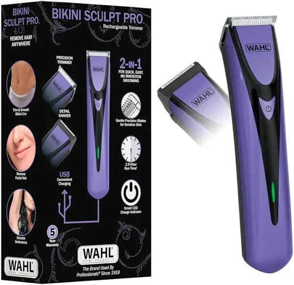 Wahl Bikini Sculpt Pro 2 in 1 Electric Shaver and Bikini Trimmer