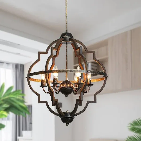 Bsyormak 6-Light Rustic Chandelier