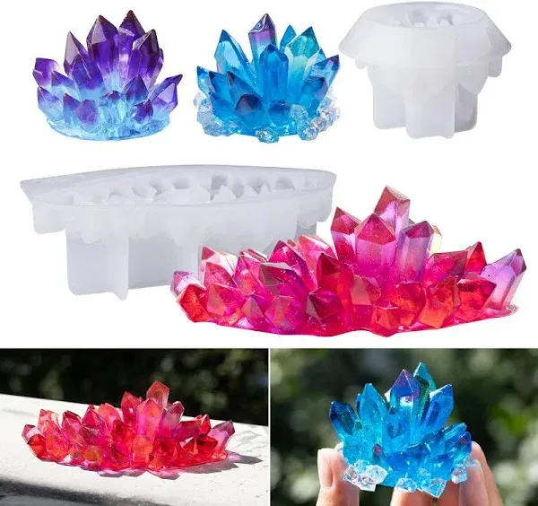 Let's Resin Crystal Cluster Resin Molds