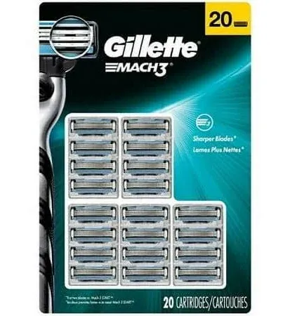 Gillette Mach3 Refill Blade Cartridges