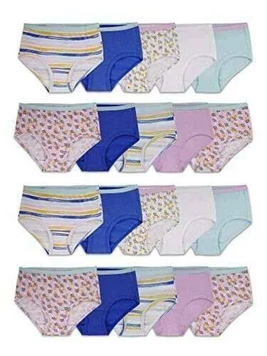 Girls Fruit of the Loom 10 pack of underwear~Brie<wbr/>fs~Soft Durable~Size 4 10~NWT