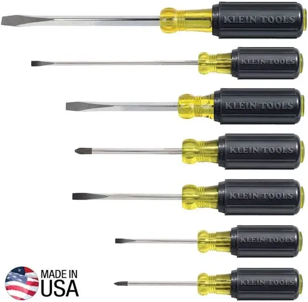 Klein Tools 7 Piece Cushion-Grip Screwdriver Set 85076