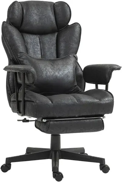 Homcom 396lbs. Big and Tall Office Chair with Footrest