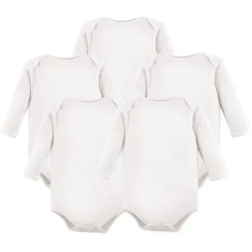 Luvable Friends Baby Cotton Long-Sleeve Bodysuits