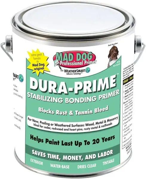 Mad Dog Dura-Prime Clear Water-Based Acrylic Latex Bonding Primer