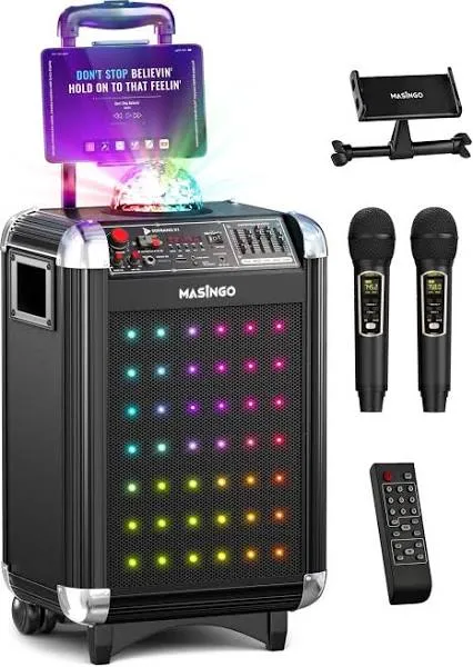 Masingo Bluetooth Portable Karaoke Machine