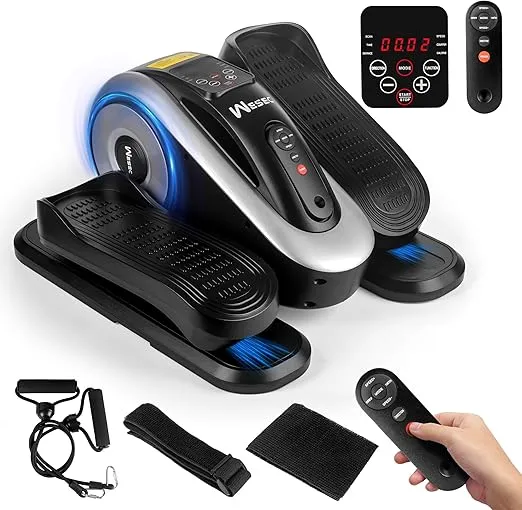 Under Desk Elliptical Machine, Elliptical Training Machine w/Remote Control &amp;...