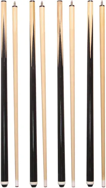 2-Piece 58 Inch Wooden Pool Sticks