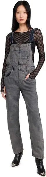 Free People Women's Denim Ziggy Overalls