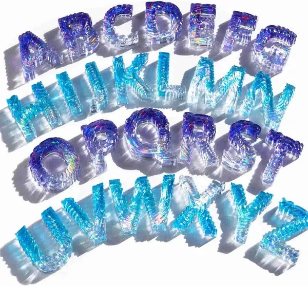 Let's Resin Ocean Wave Letter Molds