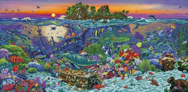 Diamond Dotz Coral Reef Island Diamond Embroidery Facet Art Kit