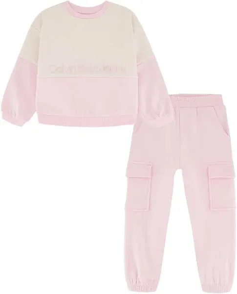 Girls Calvin Klein Toddler 2pc Fleece Jog Set