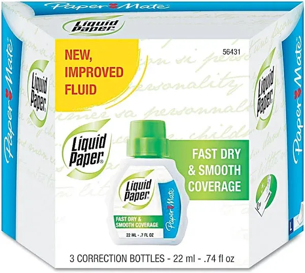 Liquid Paper Paper Mate Fast Dry Correction Fluid