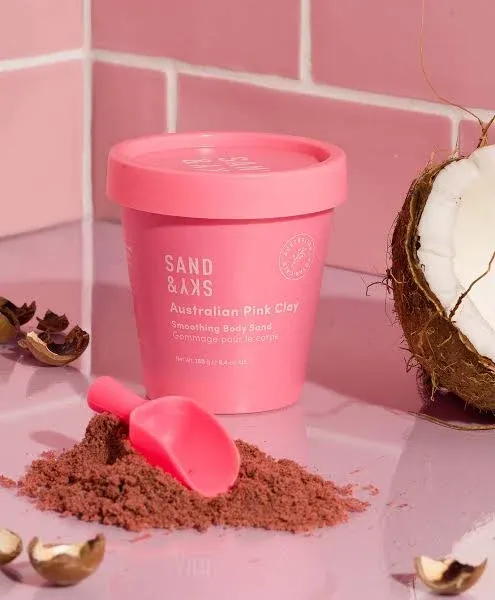 Sand & Sky Australian Pink Clay Smoothing Body Sand