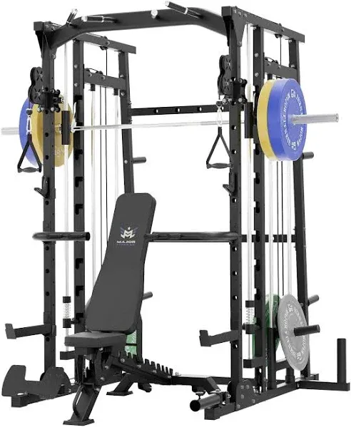 MAJOR FITNESS All-In-One Home Gym Smith Machine Package SML07