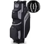 14 Way Golf Cart Bag for Push Bag Classy Design Full Length with Cooler Rain Hood Putter Well