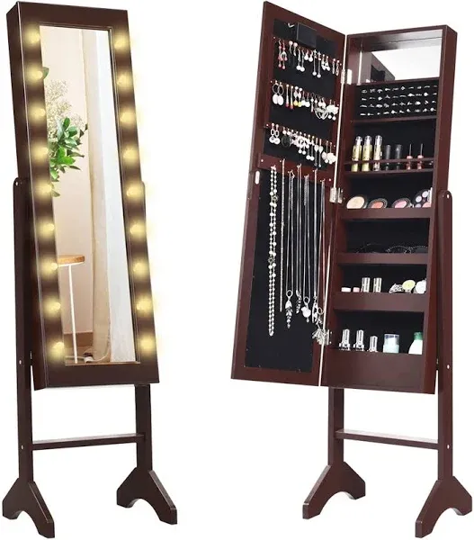 Giantex Standing Jewelry Armoire