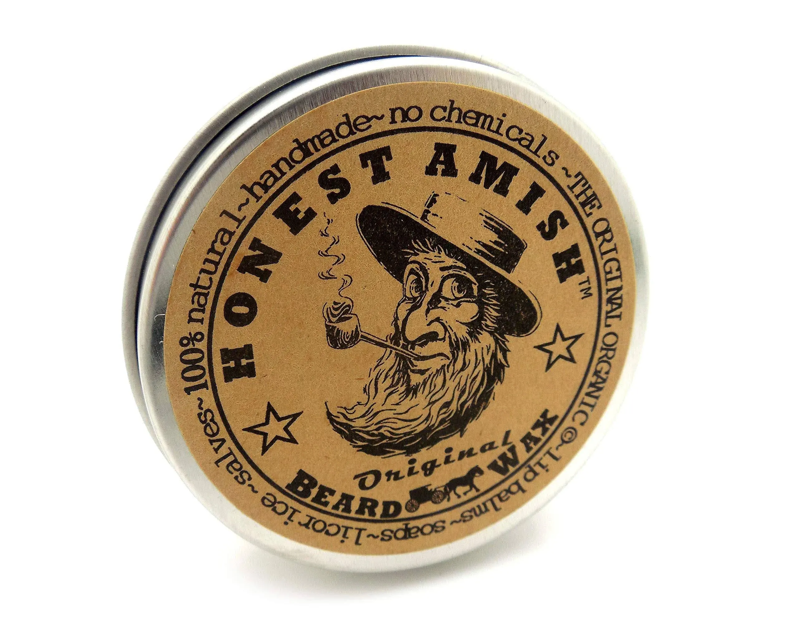 Honest Amish Original Beard Wax - Made From Natural And Organic Ingred