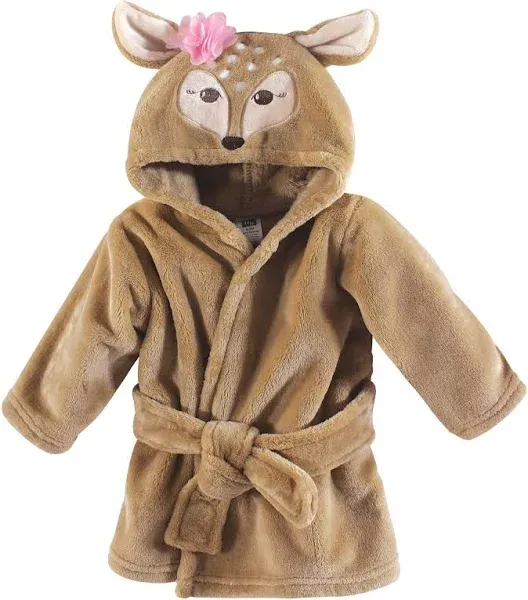 Hudson Baby Plush Animal Face Bathrobe