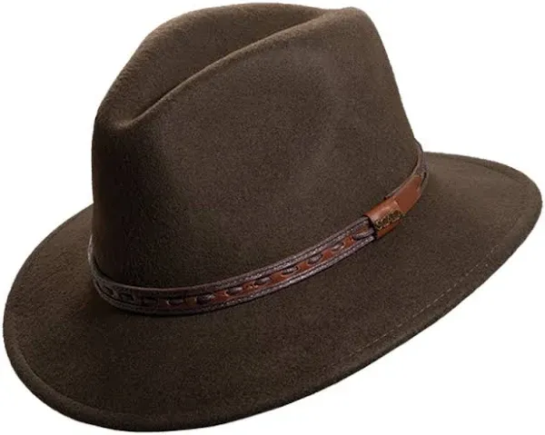 Scala Men's Wool Felt Safari Hat