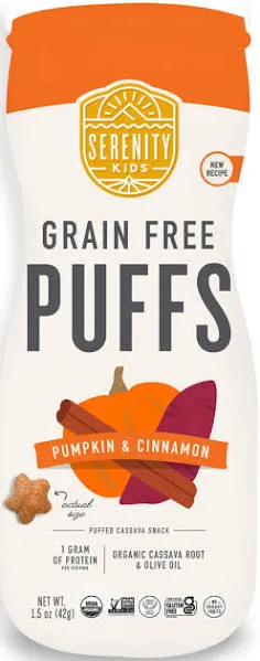 Serenity Kids - Puffs Pumpkin Cinnamon - Case of 6-1.5 Ounce