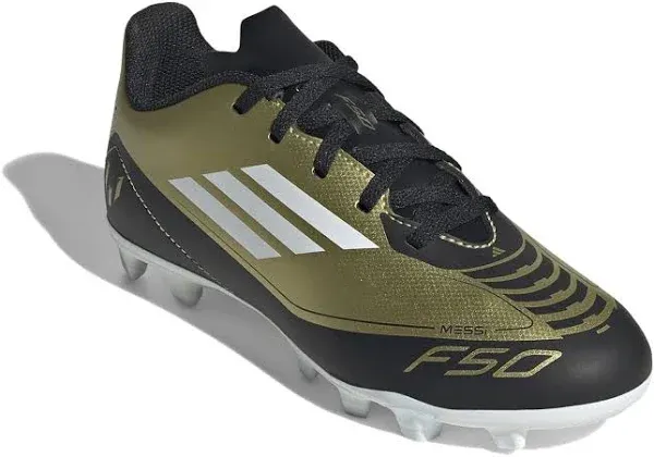 adidas F50 Club FxG J Messi Gold Black White