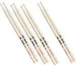 Vic Firth - American Classic 5B Wood Tip Drumsticks (4-Pair Value Pack)